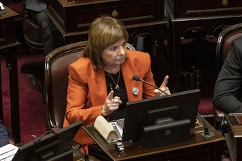 Sesión Ordinaria en el Senado de la Nación el 14 de mayo de 2026 en Buenos Aires, Argentina - Patricia Bullrich