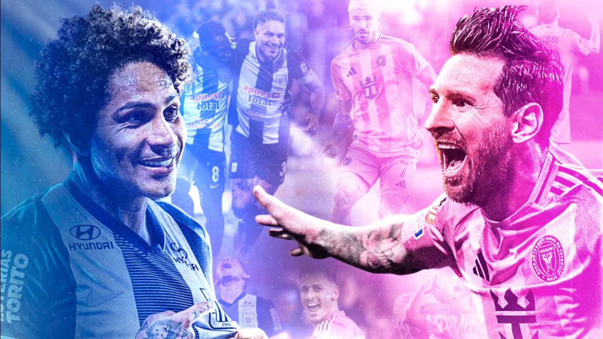 Guerrero frente a Messi, en Matute. - Crédito: Alianza Lima