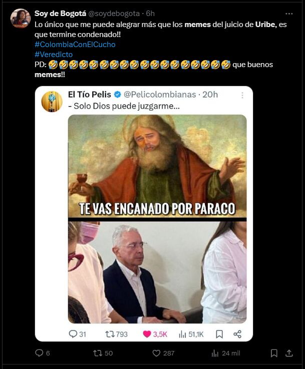 La condena al exmandatario por corrupción judicial y manipulación de testigos genera reacciones en todo el país - crédito X