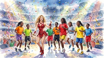 Así reaccionaron los niños de la Ghetto Kids Foundation al anuncio de que estarán con Shakira en la final del Mundial 2026