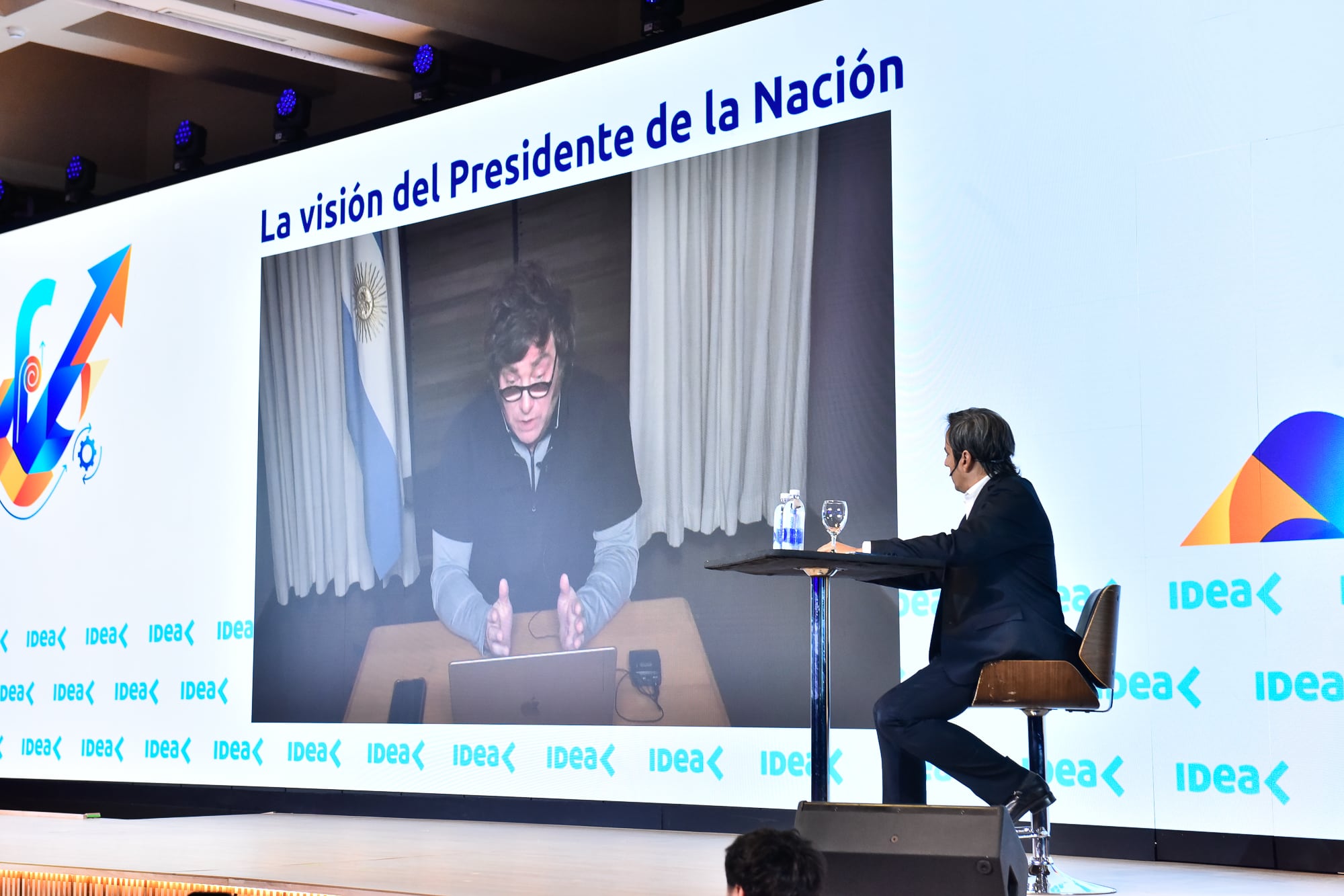 Javie Milei participó del Coloquio IDEA de manera virtual (Fuente: IDEA)