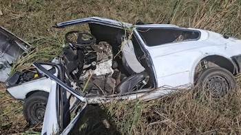 Intensa persecución policial y accidente