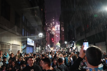 Festejos Argentina Inglaterra en el Mundial 2026 - Obelisco