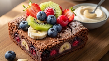 Brownies saludables sin harina y con frutas: la receta fácil y cremosa que conquista