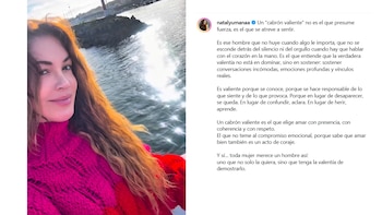 Nataly apareció en sus redes sociales con un sentido mensaje dedicado a un hombre, que en palabras de los internautas estaría dedicada a Alejandro Estrada - crédito @natalyumanaa/ Instagram