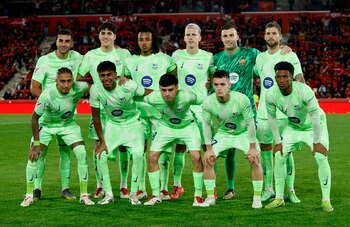 El once inicial de la