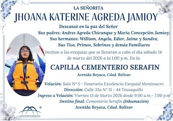 Andrés Agreda aseguró que Jhoana