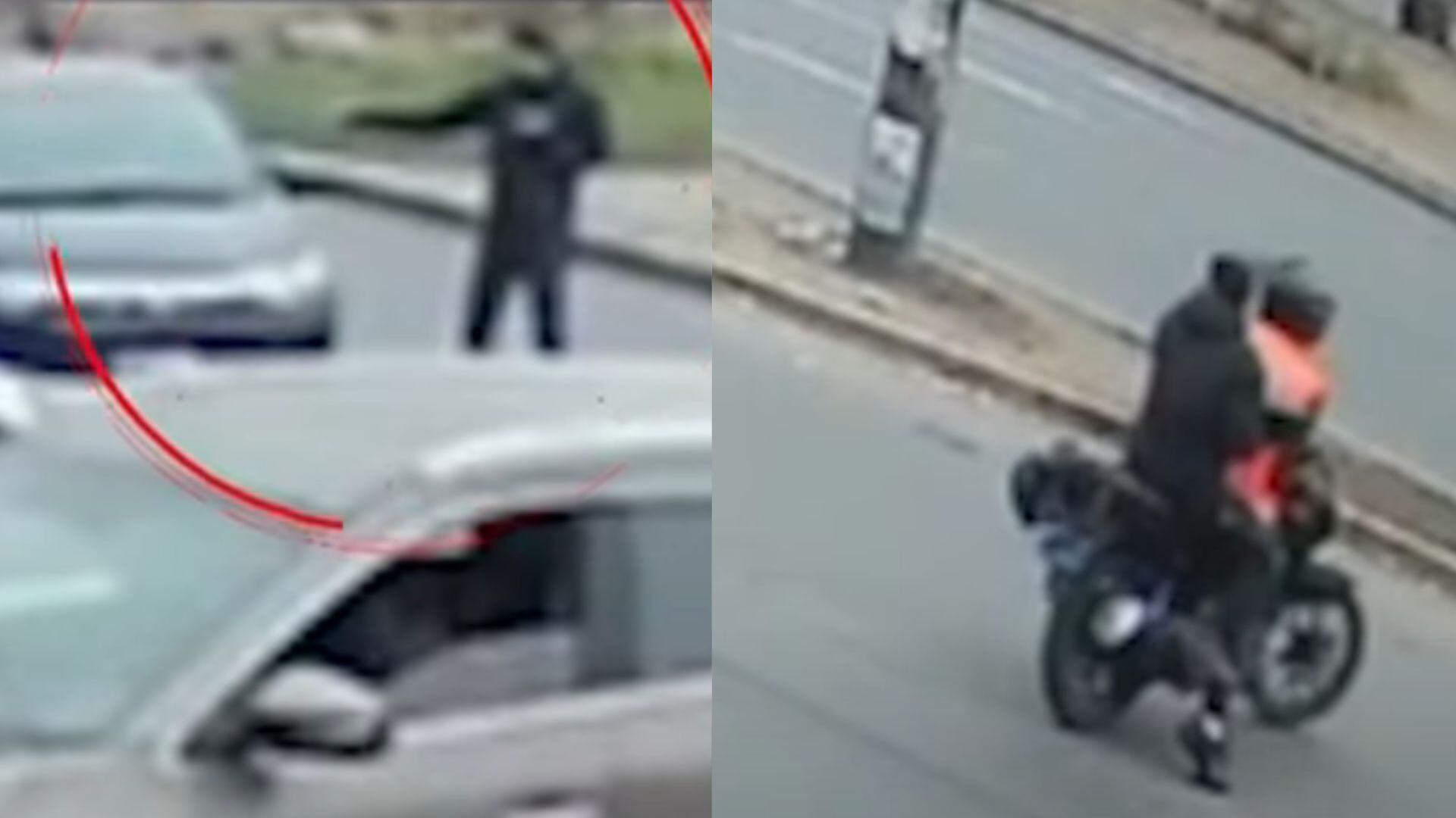 Las primeras pesquisas apuntan a que el sicario esperó a que el hombre estuviera solo, lo que evitó más víctimas, ya que la familia aún no había subido al auto - Créditos: Panamericana TV.