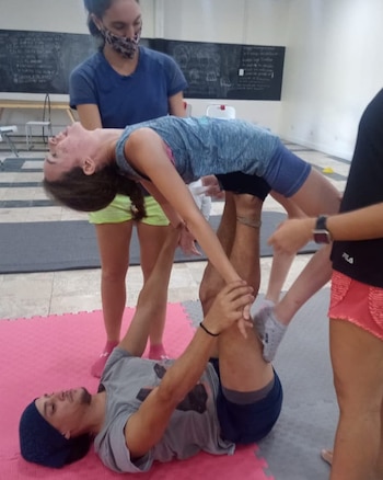 Martina en una de las