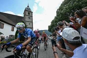 Einer Rubio accidente Tour de France