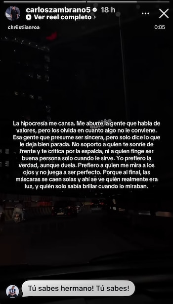 Carlos Zambrano posteó en redes sociales y desató comentarios vinculados al reciente cruce entre Pablo Guede y Hernán Barcos.