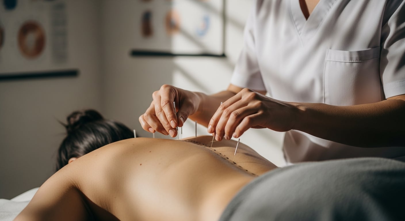 La mayoría de los pacientes experimenta solo un leve pinchazo durante la acupuntura, según la Cleveland Clinic (Imagen Ilustrativa Infobae)