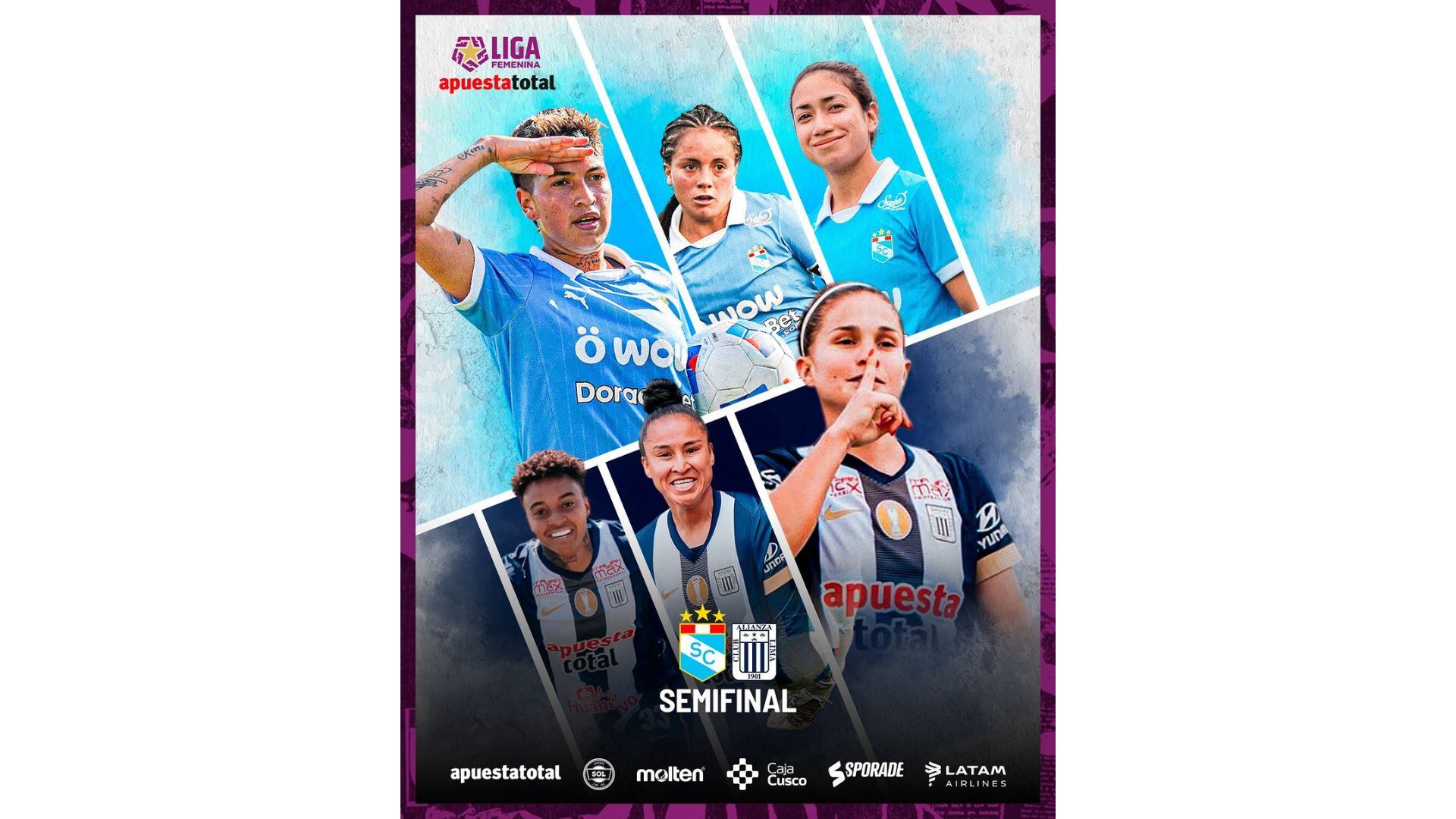 Alianza Lima y Sporting Cristal definirán al segundo finalista de la Liga Femenina 2025.