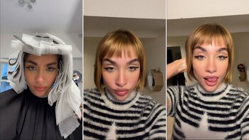 María ahora luce un corte