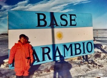 En la Antártida, como enviada