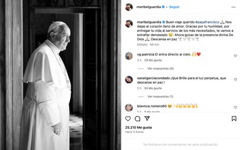 Maribel Guardia despide al Papa