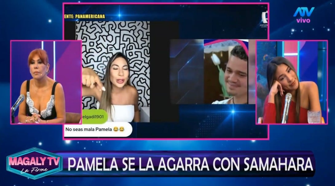 Samahara Lobatón le responde a Pamela López tras burlas sobre su permanencia en ‘El sultanato’ y ‘La prisión’. Captura: Magaly TV La Firme.