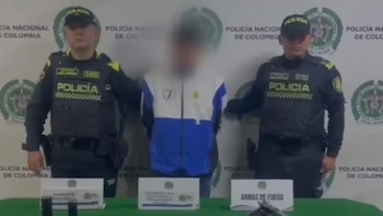 Operativo policial en Bogotá dejó dos personas capturadas: tenían un arma de fuego con silenciadores y una granada de fragmentación