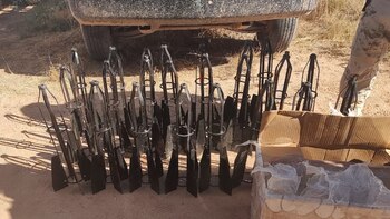 Arsenal decomisado en Sonora