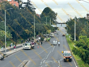 Una mujer murió en un accidente vial en la localidad de Chapinero - crédito Infobae Colombia
