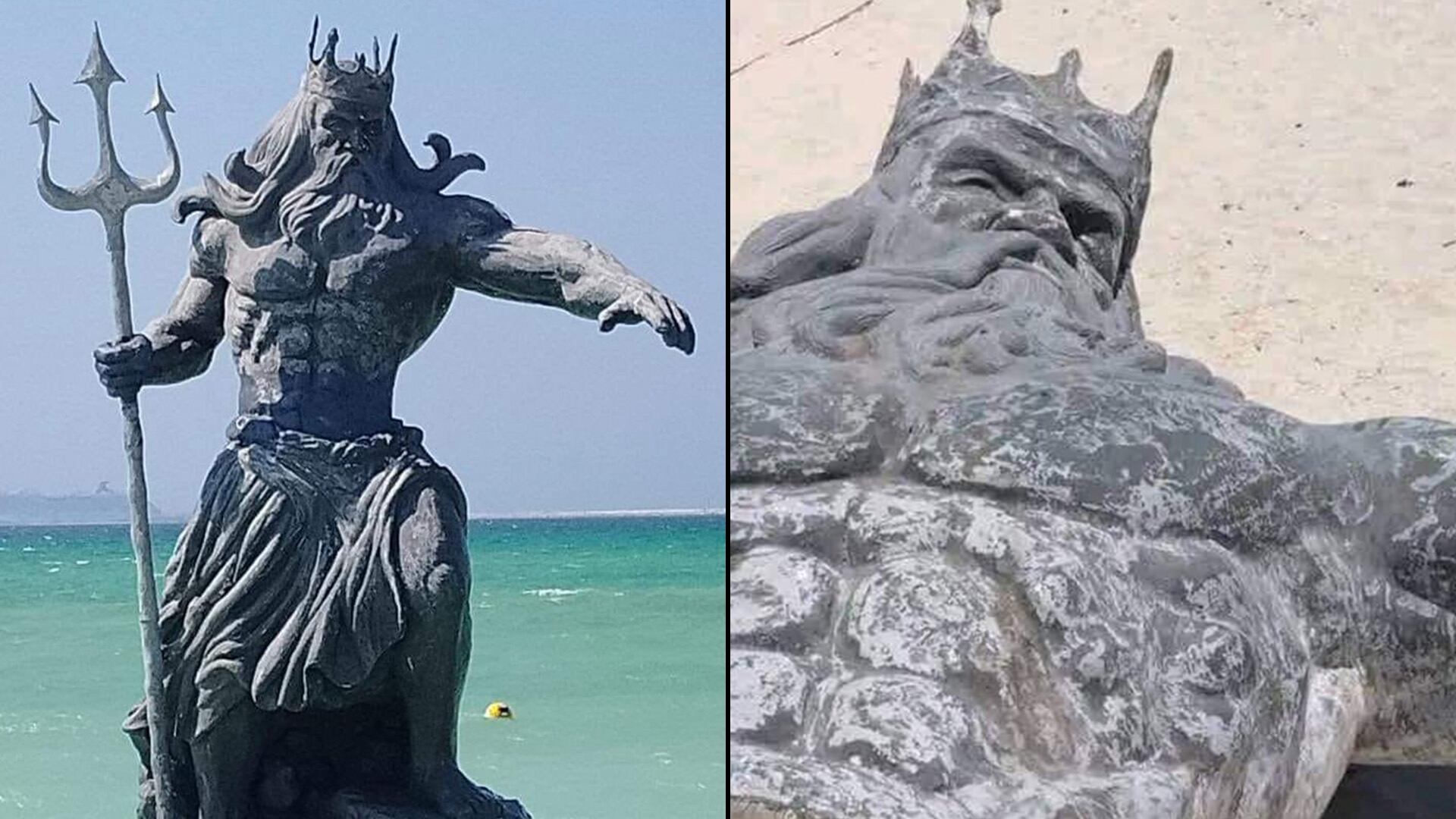 Habitantes de Yucatán adjudican las inundaciones a la estatua mitológica