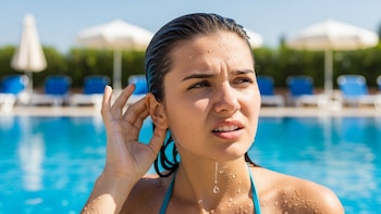 Oído tapado después de nadar: