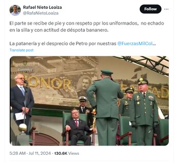 El exfuncionario de Gobierno calificó