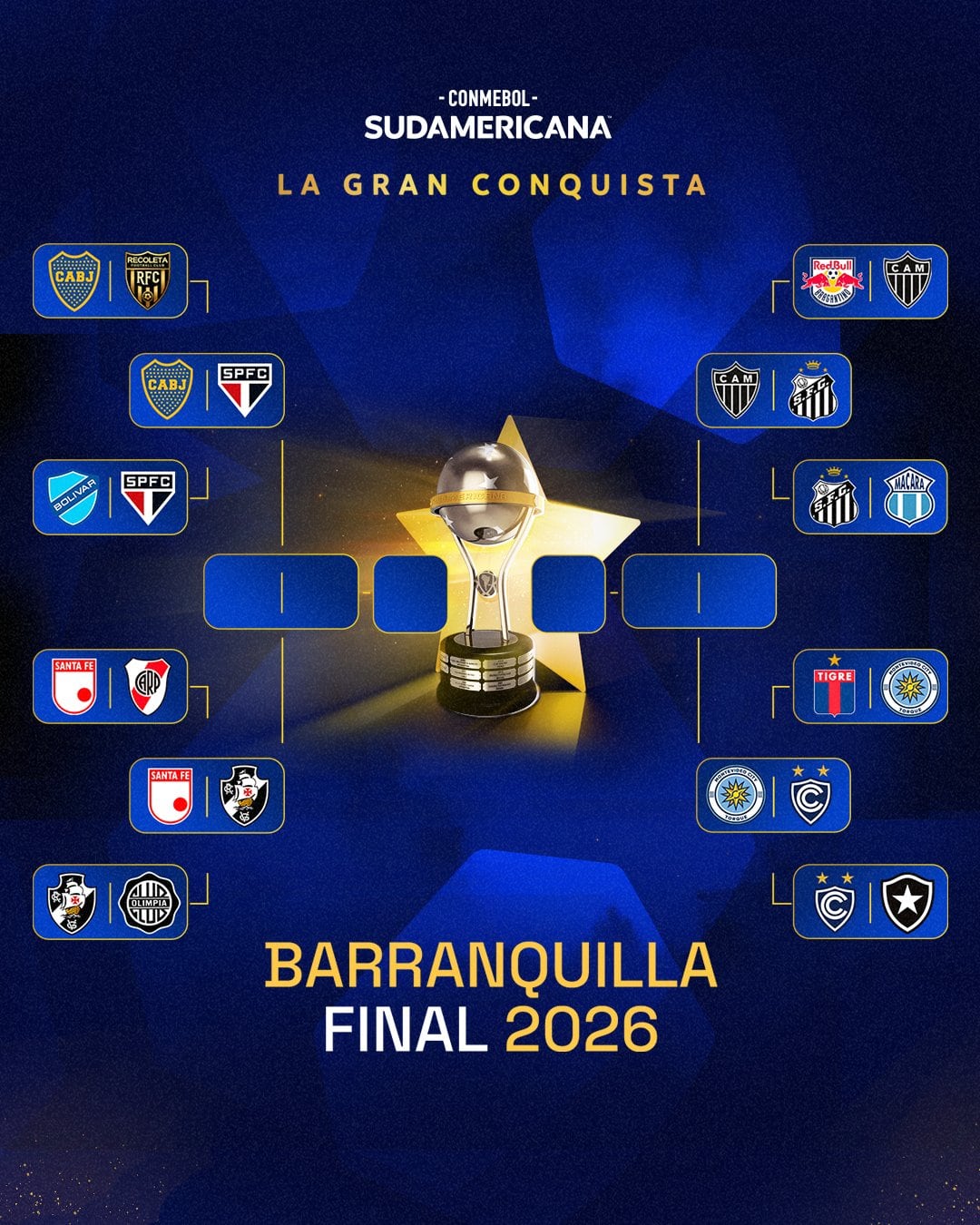 El campeón de 2015 ahora se medirá ante el Vasco da Gama de los colombianos Marino Hinestroza, Carlos Cuesta, Carlos Gómez y Johan Rojas-crédito @Sudamericana/X