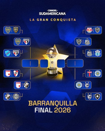 El campeón de 2015 ahora se medirá ante el Vasco da Gama de los colombianos Marino Hinestroza, Carlos Cuesta, Carlos Gómez y Johan Rojas-crédito @Sudamericana/X
