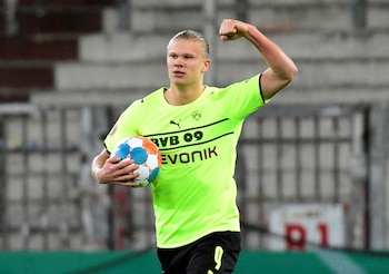 Erling Haaland se encuentra en Múnich recuperándose de una lesión muscular (Reuters)