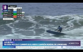 Piccolo Clemente gana campeonato mundial de longboard en El Salvador y se lo dedica a su esposa fallecida: “Mi ángel me ha estado ayudando”