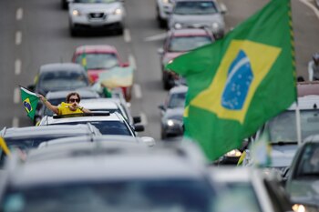 Caravana a favor de Bolsonaro