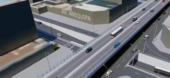 Viaductos en la avenida Javier