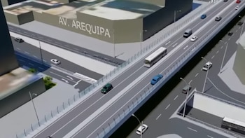 Viaductos en la avenida Javier