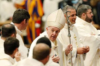 El Papa Francisco con los