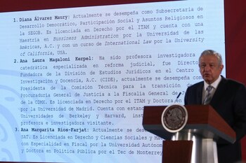 El presidente de México, Andrés