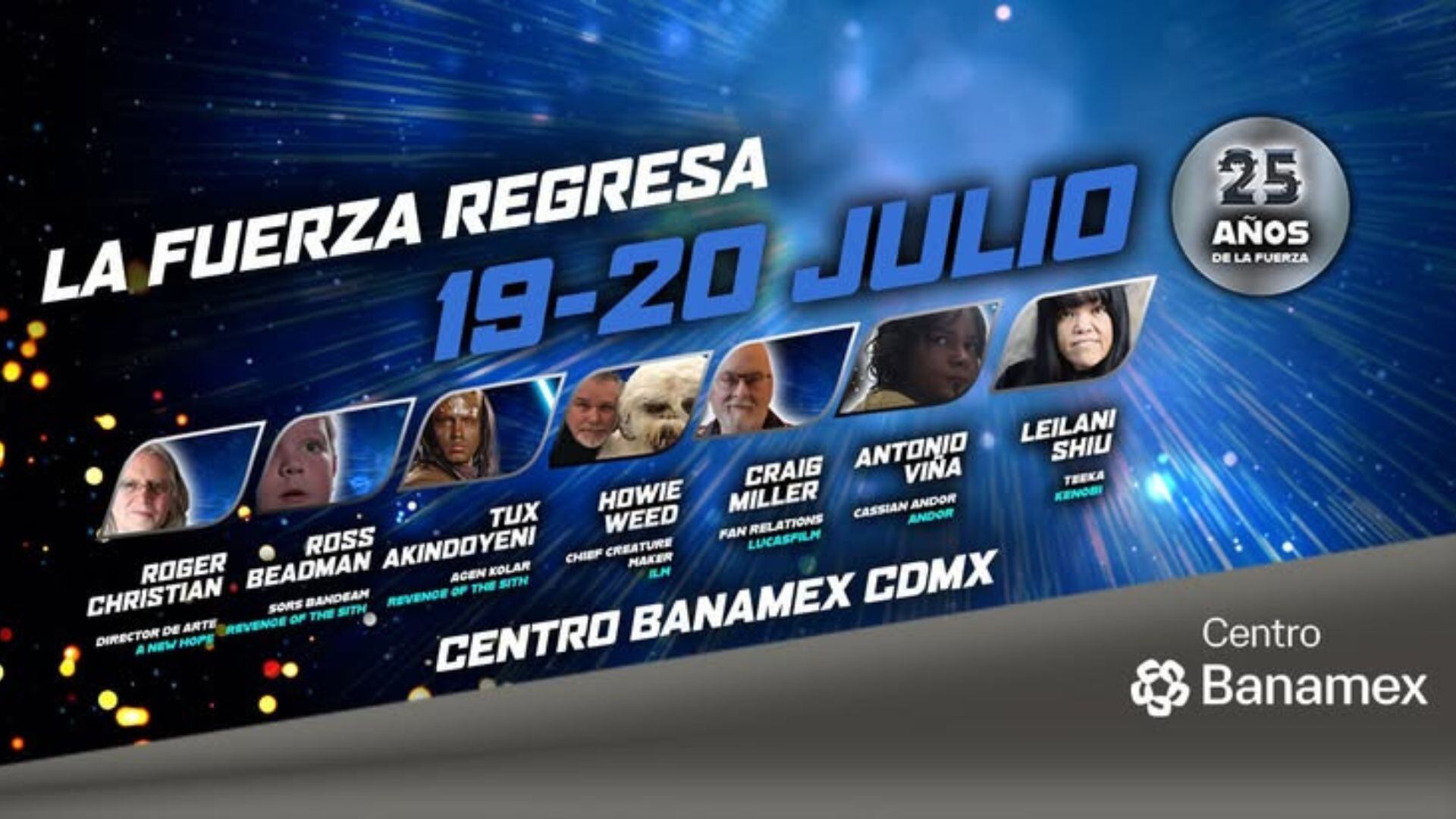 JediCon contará con invitados especiales en el Centro Citibanamex. Foto: FB/jediconmexico