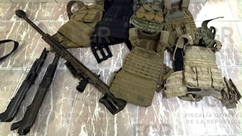 Otro fusil Barrett, otro detenido: autoridades procesan a un hombre con armamento en Matamoros