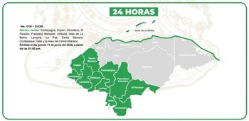 Copeco emitió Alerta Verde para el litoral Caribe e Islas de la Bahía por oleaje alterado. Las lluvias continúan afectando varias regiones del territorio hondureño. (Foto: Copeco)