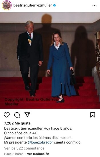 Beatriz Gutiérrez Müller publicó un