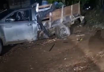 Las autoridades vinculan la explosión con el frente Carlos Patiño, disidencia armada liderada por alias Iván Mordisco - crédito Captura video/Redes sociales