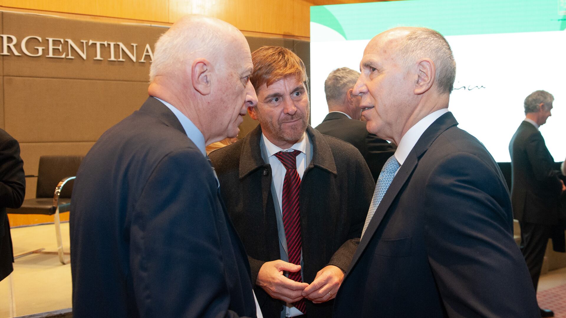 El procurador general de la Nación, Eduardo Casal; Andrés Basso, juez federal y presidente de la Asociación de Magistrados; y Ricardo Lorenzetti, juez de la Corte Suprema de la Nación