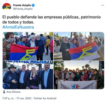 El Frente Amplio compartió imágenes