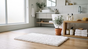 La forma correcta de lavar la alfombra del baño para eliminar suciedad y malos olores