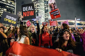 Mujeres israelíes exigen un acuerdo