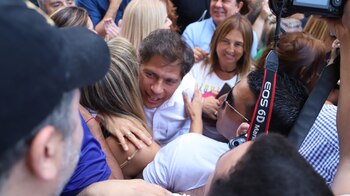 Axel Kicillof en la marcha