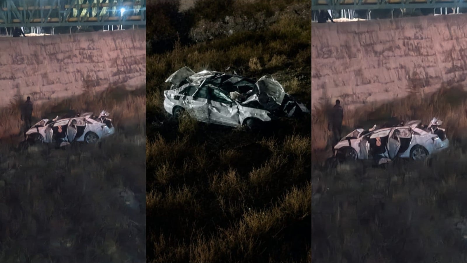 El conductor perdió el dominio del vehículo en la rotonda del Puente San Vicente y San Francisco de Asís, en Godoy Cruz, y cayó al canal aluvional cerca de las 4 de la madrugada del sábado