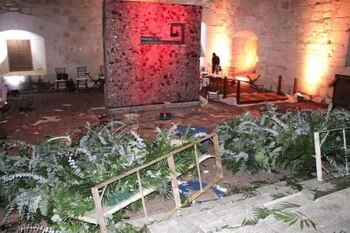 Los destrozos ocurrieron antes de