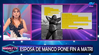 Raymond Manco mudou de versão e admitiu o erro após o escândalo revelado por Magaly Medina. Captação: Magaly TV La Firme.