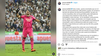 La emotiva publicación de José